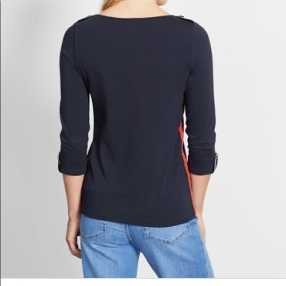 Boden Maritime Detail Navy Jersey Top 6 - Picture 4 of 11